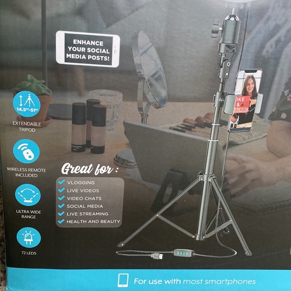 8" SELFIE RING LIGHT - Picture 2 of 8